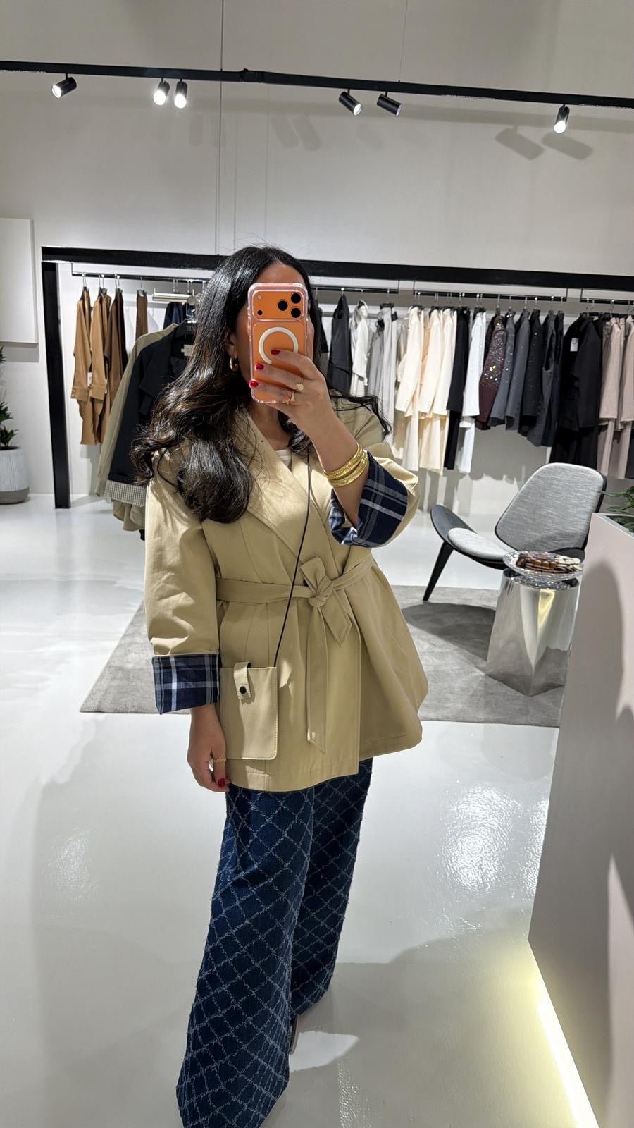 Beige Jacket w Belt