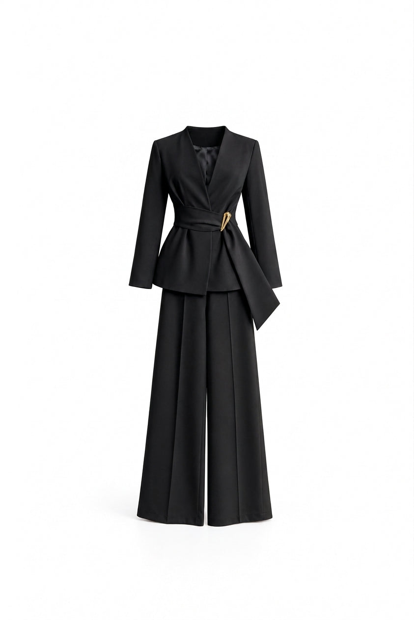 Women's Belted Suit – 100028