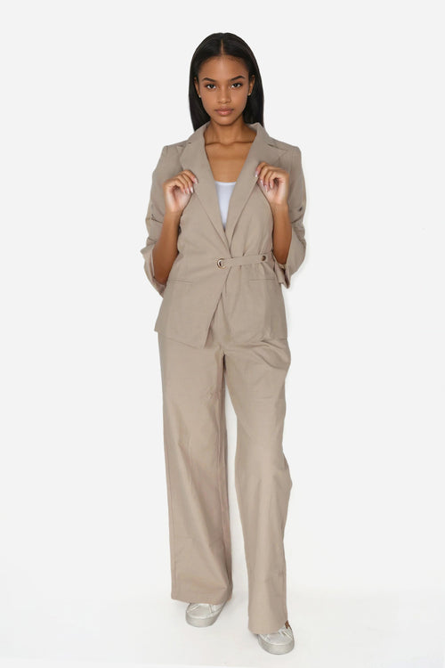 Beige Suit Set