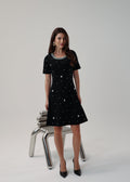 STRASSED SHORT DRESS