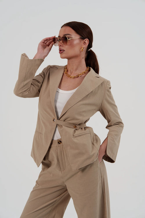 Beige Suit Set