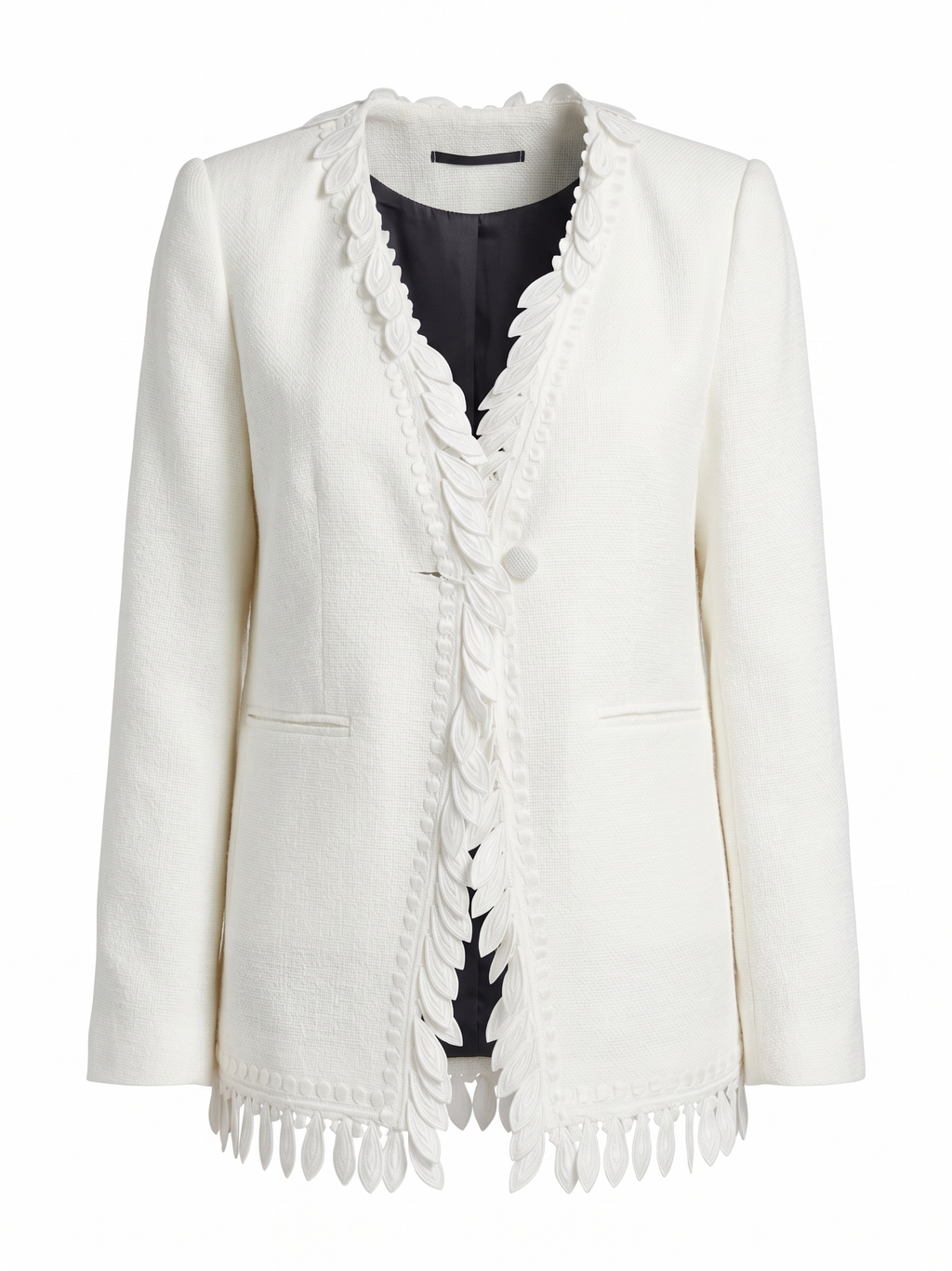 BLAZER WITH FEATHER STYLE