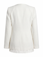 BLAZER WITH FEATHER STYLE