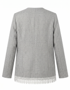 BLAZER WITH FEATHER STYLE