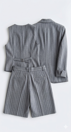 Blazer vest with short