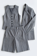 Blazer vest with short