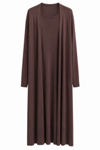 Women's Long Jacket with Inner Top