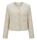 WHITE TWEED JACKET 26006