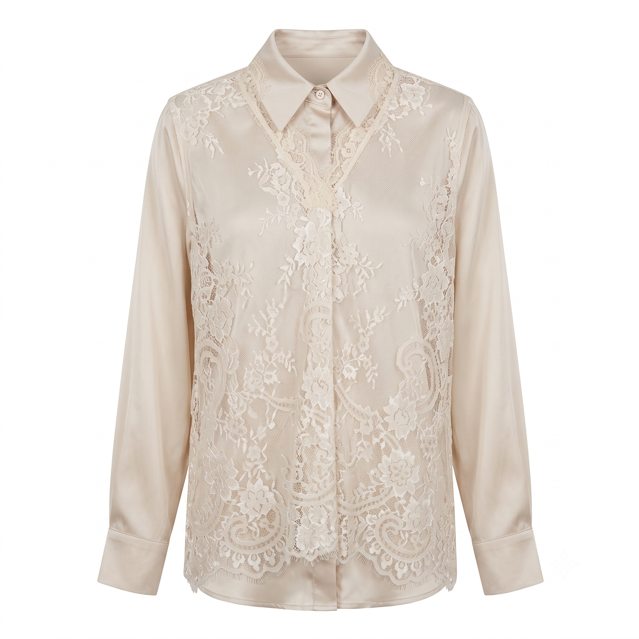 Silk Shirt with Dantel 716