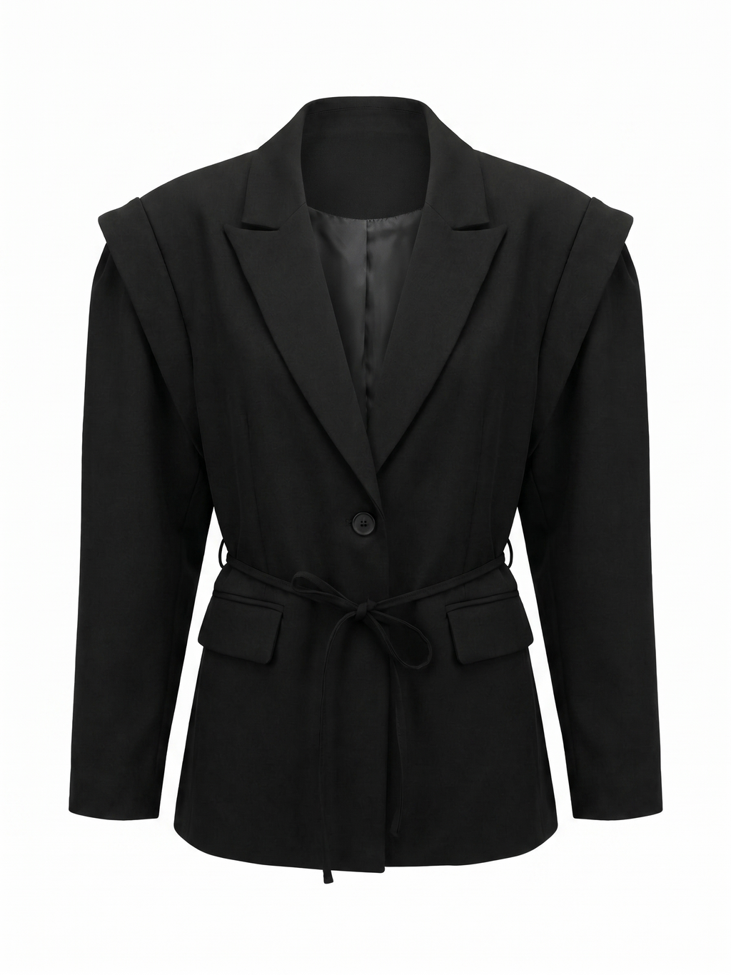 Blazer wit belt.