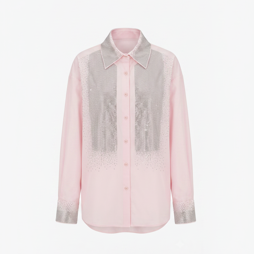 Basic Shirt with Strass 2530