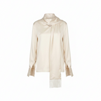 Silk Top with Scarf & Skirt 697