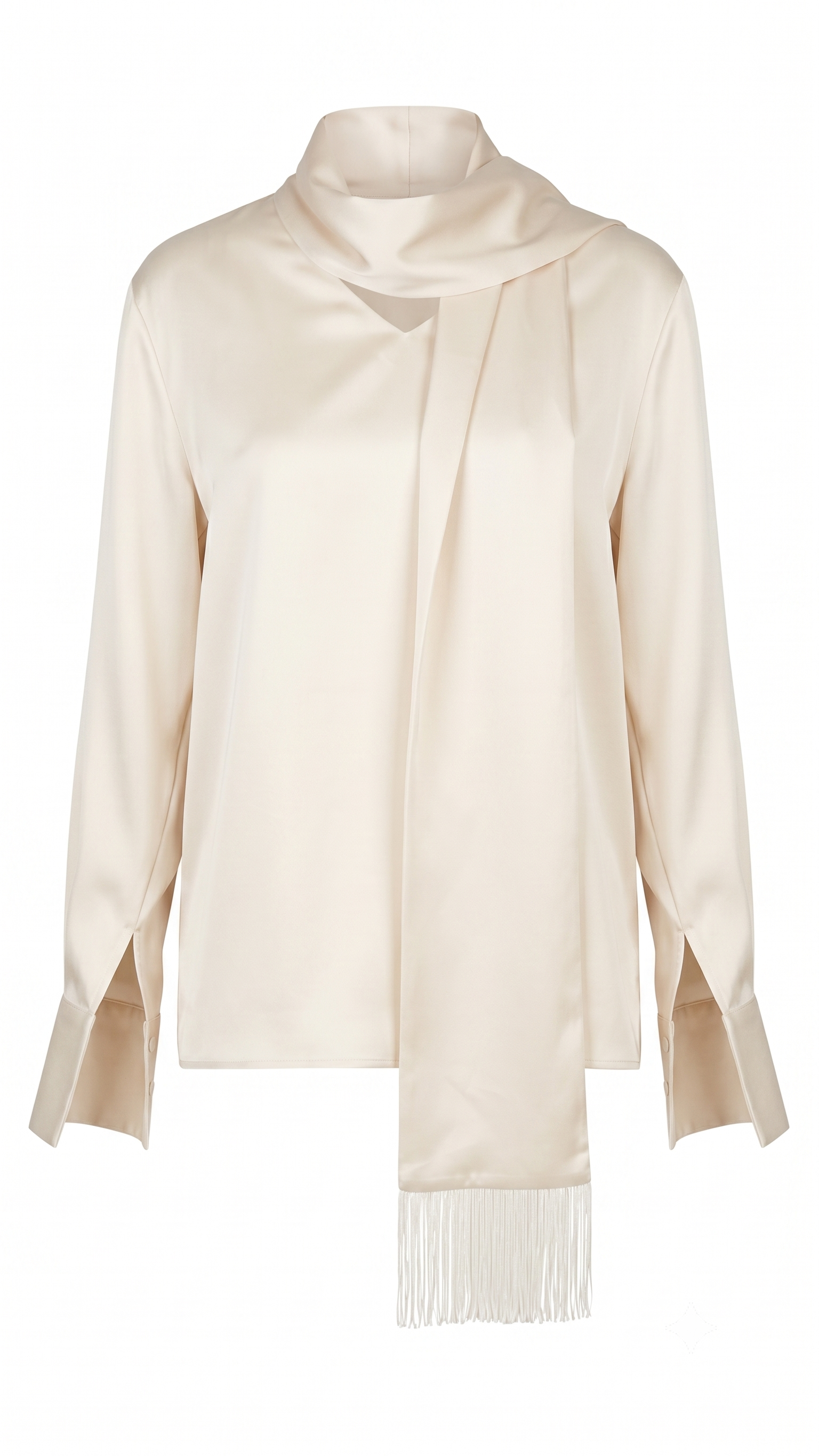Silk Top with Scarf & Skirt 697