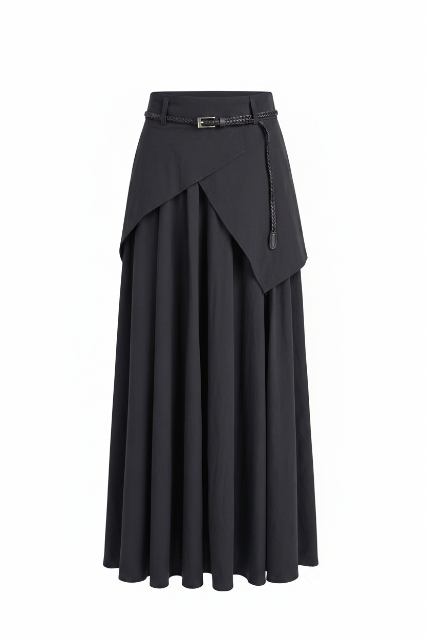Skirt with Black Belt 9196