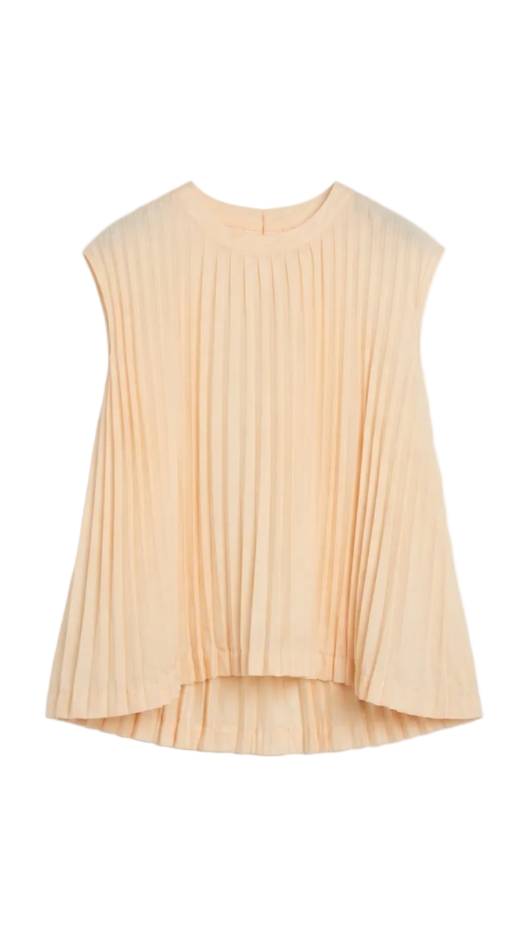 Pleated Sleeveless Top & Skirt 8060
