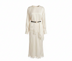 Silk Unbalanced Top with Dantel & Skirt 233