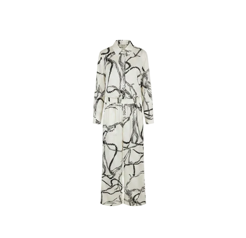 Silk Printed Top & Pants 721