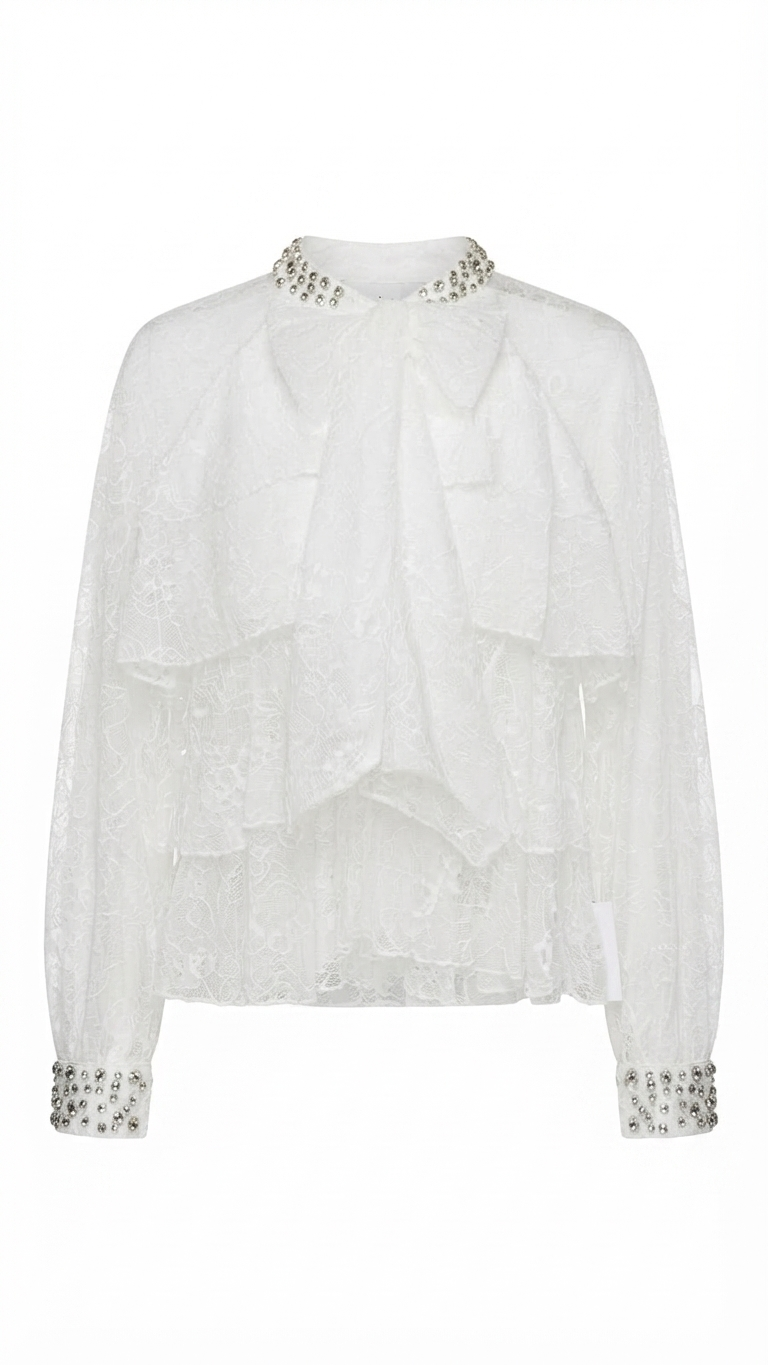 Dantel Ruffle Top 89970