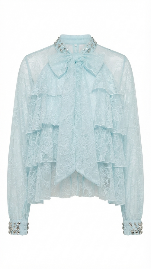 Dantel Ruffle Top 89970