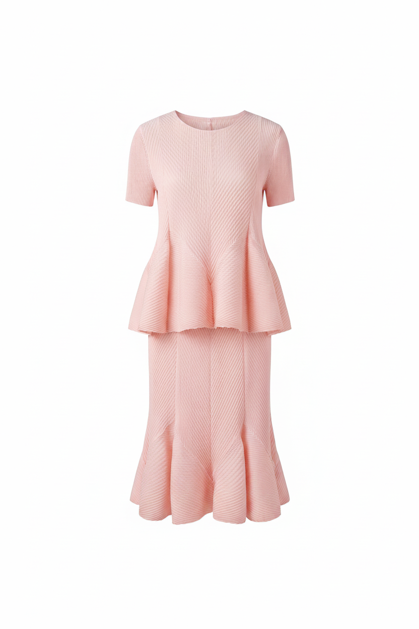 Pleated Top and Skirt 7001