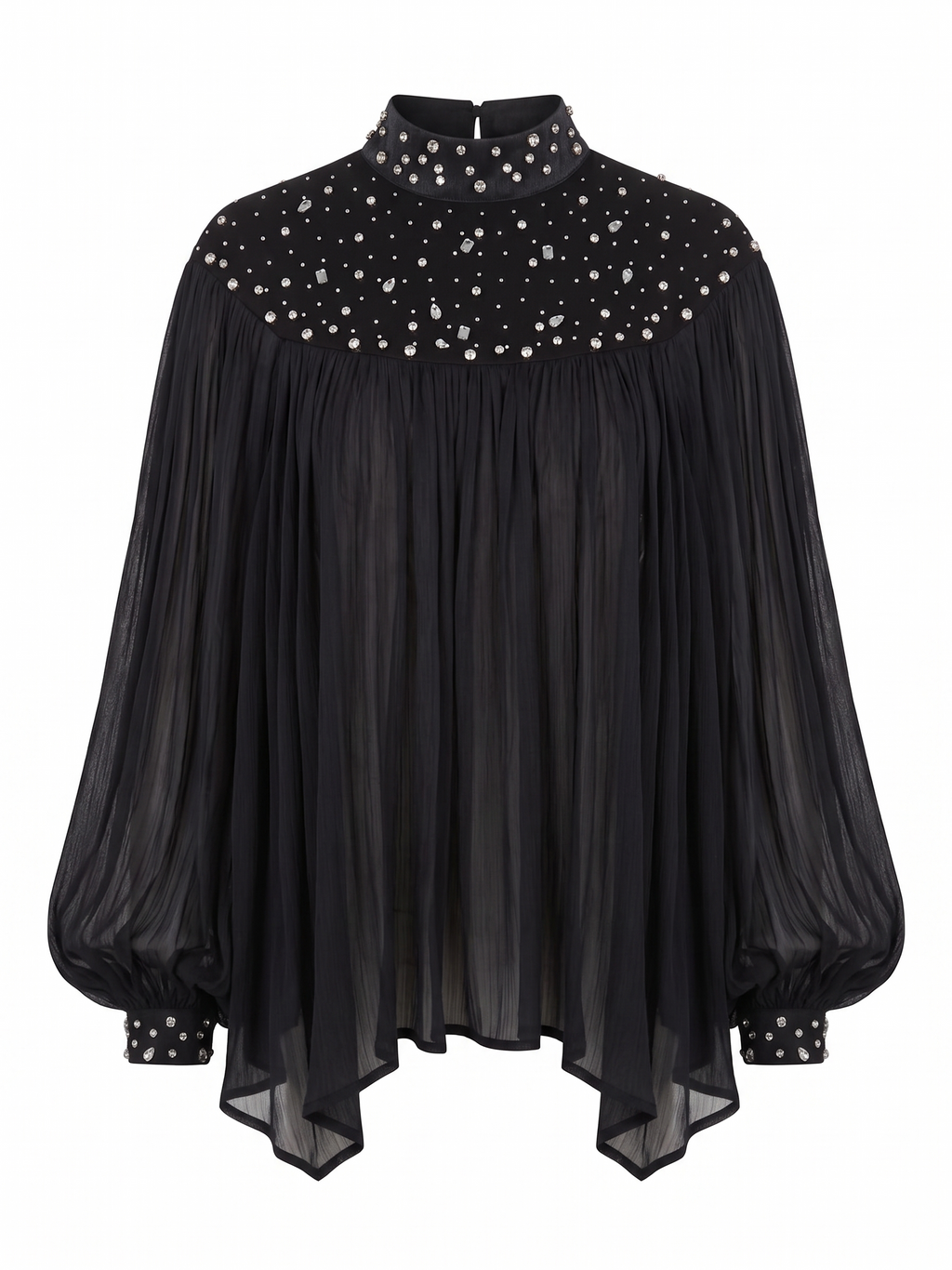 STAIN SHIRT WITH TOP STRASS