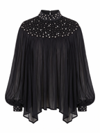 STAIN SHIRT WITH TOP STRASS