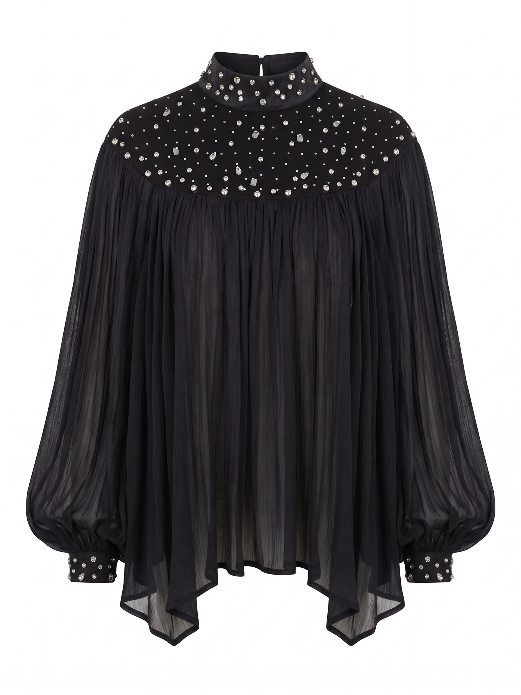 STAIN SHIRT WITH TOP STRASS