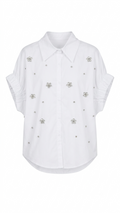 Short Sleeves Shirt with Stone