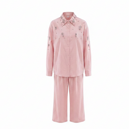Women's Crystal Top & Pants Set – 7228
