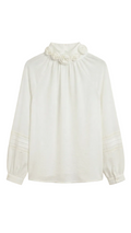 Blouse with Flower Collar 097