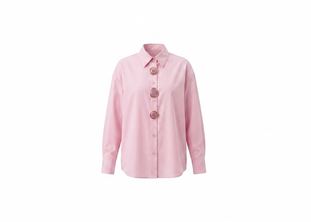 Basic  Shirt  with  Big  Stone  1077