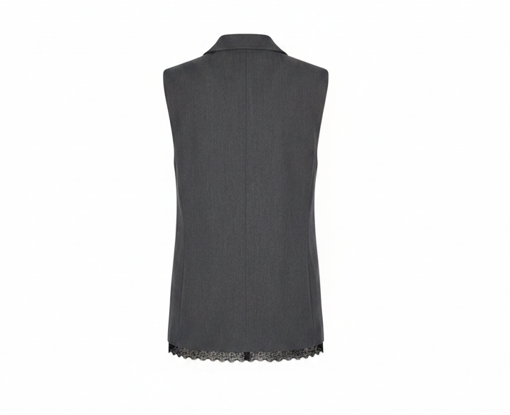 VEST BLK AND GRAY