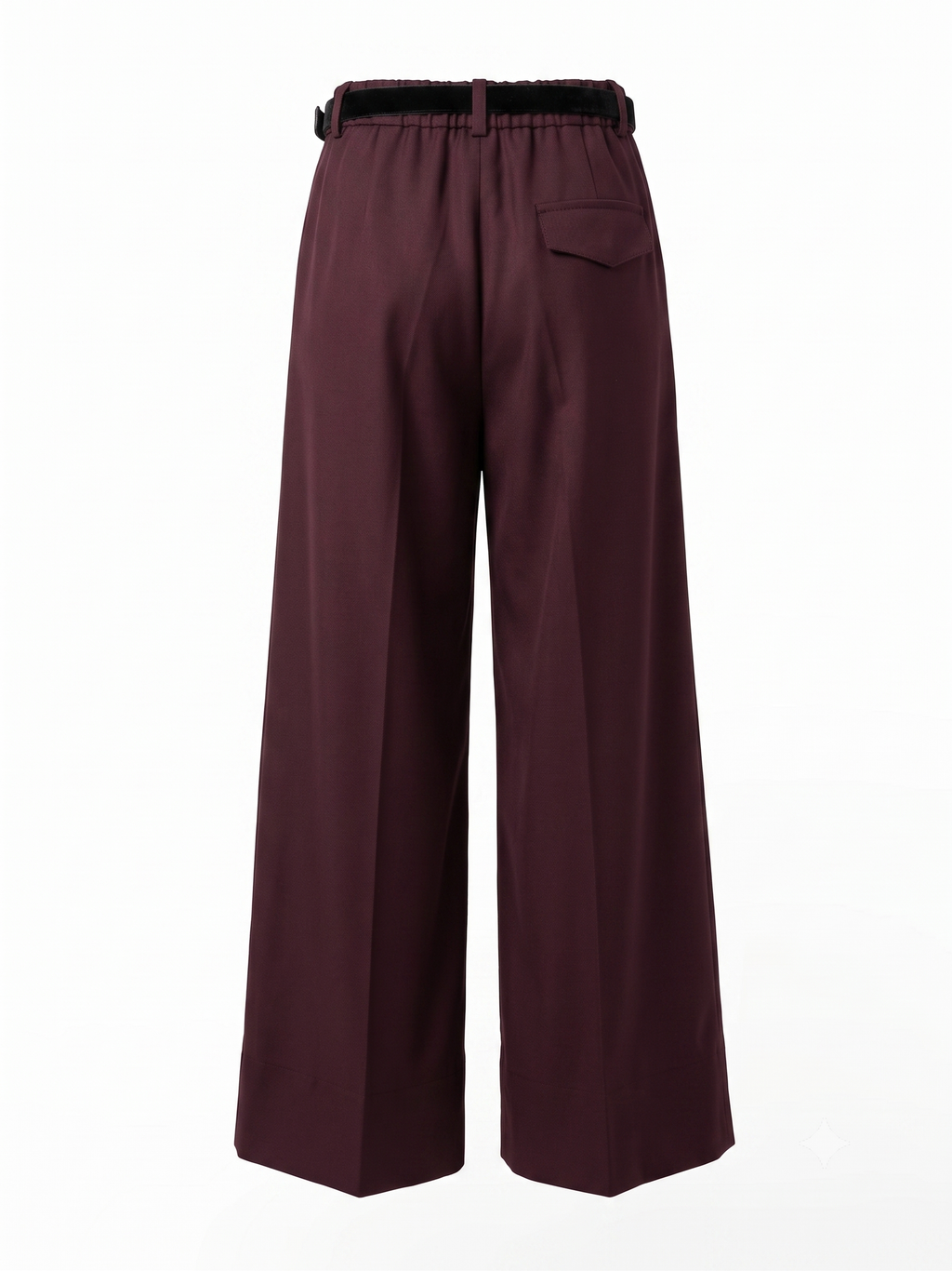 BURGUNDY TROUSER W BRAID BELT