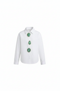 Basic Shirt with Big Stone 1077