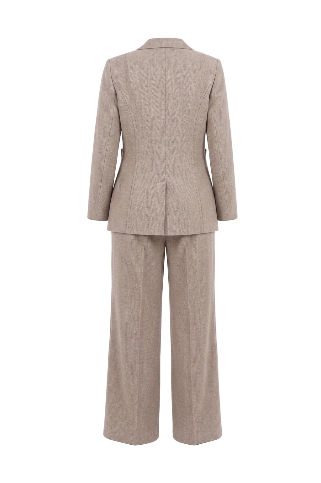 Beige Suit Set with pocket