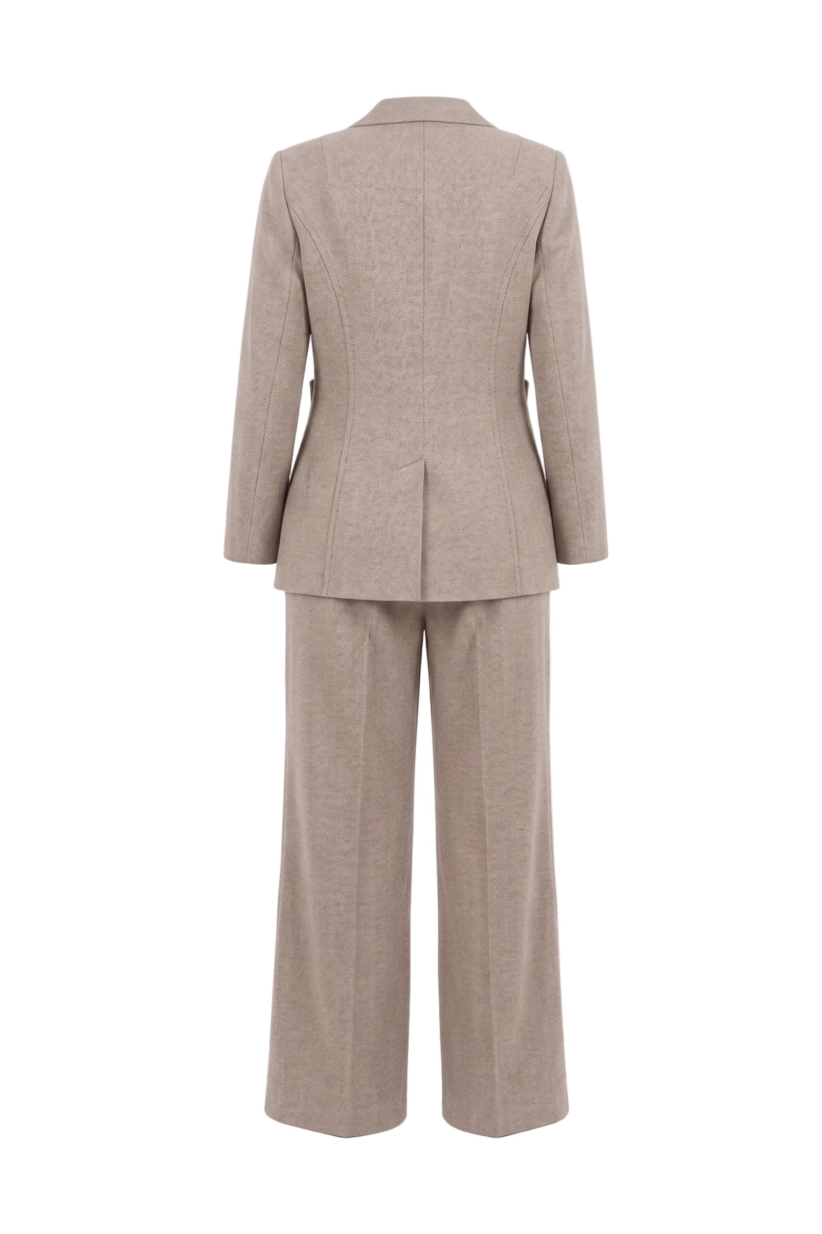 Beige Suit Set with pocket