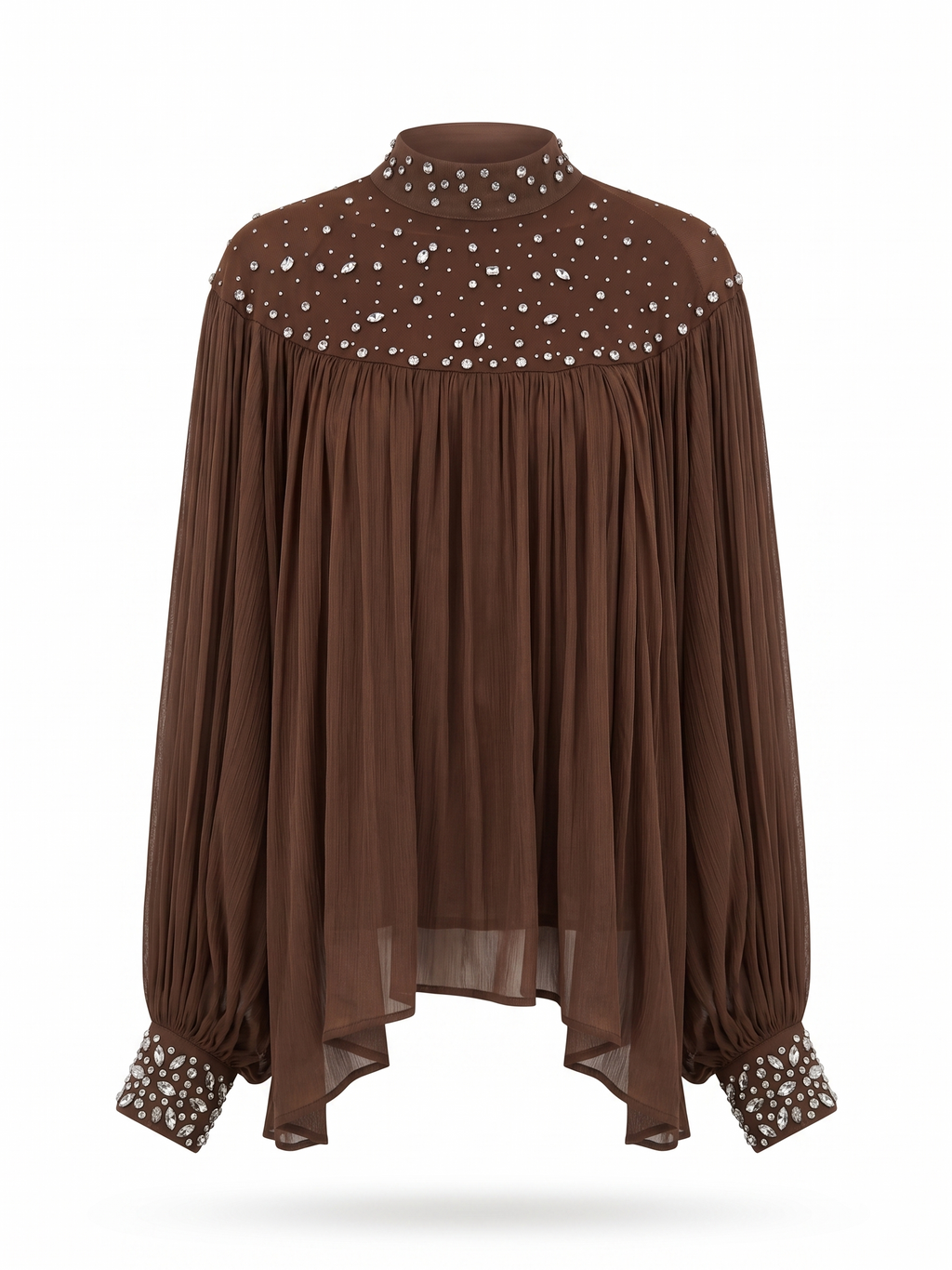 STAIN SHIRT WITH TOP STRASS