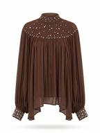 STAIN SHIRT WITH TOP STRASS