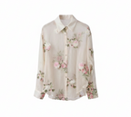 Shirt with white flower and Short