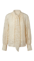 Lace Bow Collar Top 89958