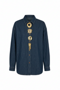 Jeans with Gold Brooch 2749