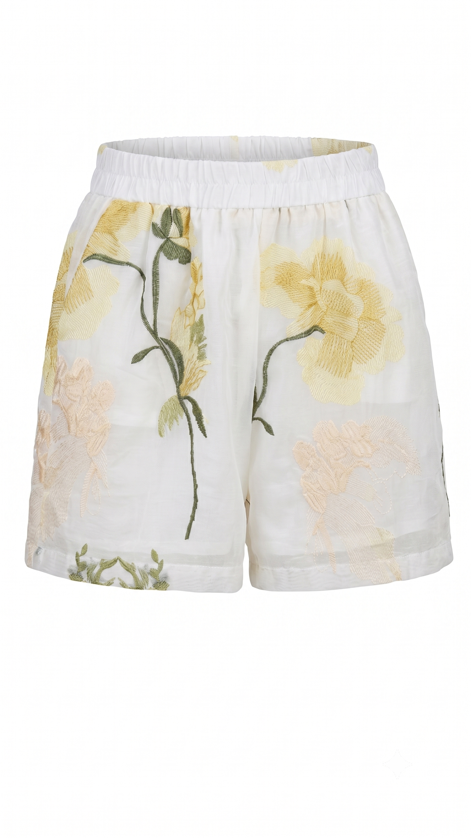 Shirt with yellow flower and short