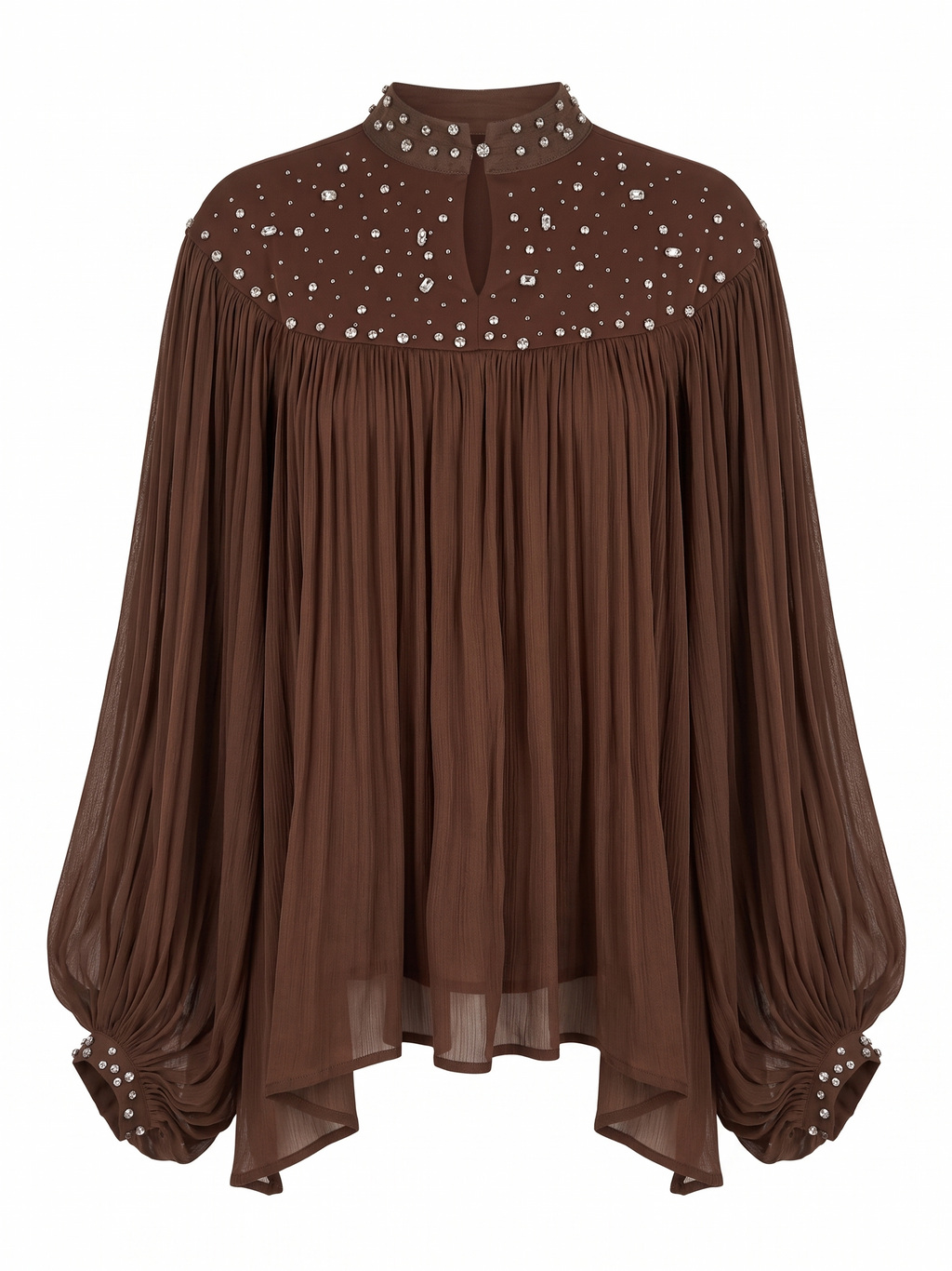 STAIN SHIRT WITH TOP STRASS