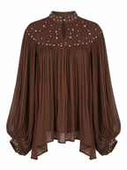 STAIN SHIRT WITH TOP STRASS