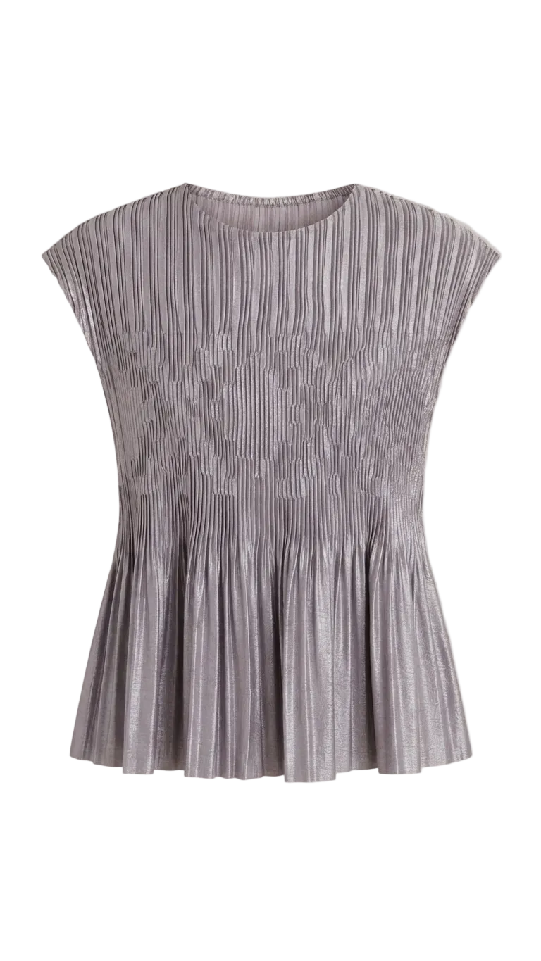 Pleated Top & Skirt 786
