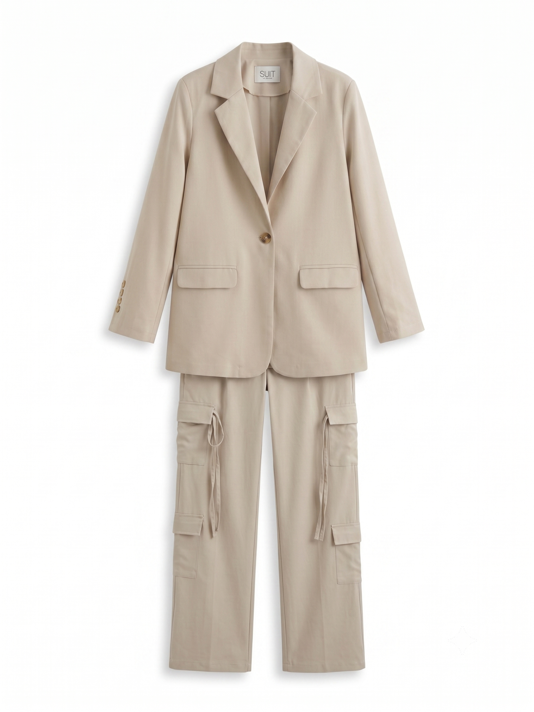 Blazer with pants pocket - biege