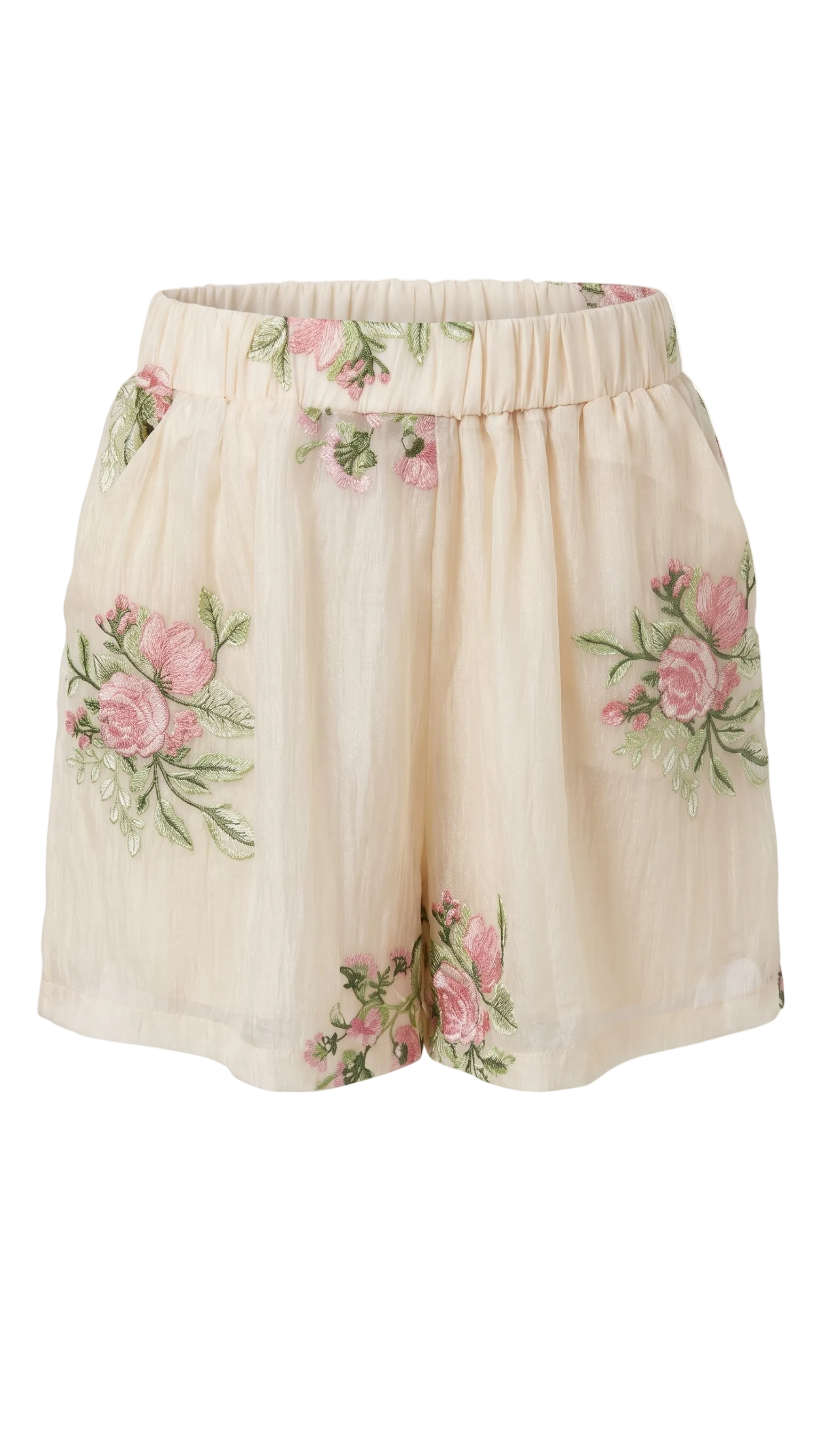 Shirt with white flower and Short