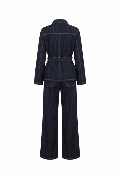 Denim Set – Gold Detail