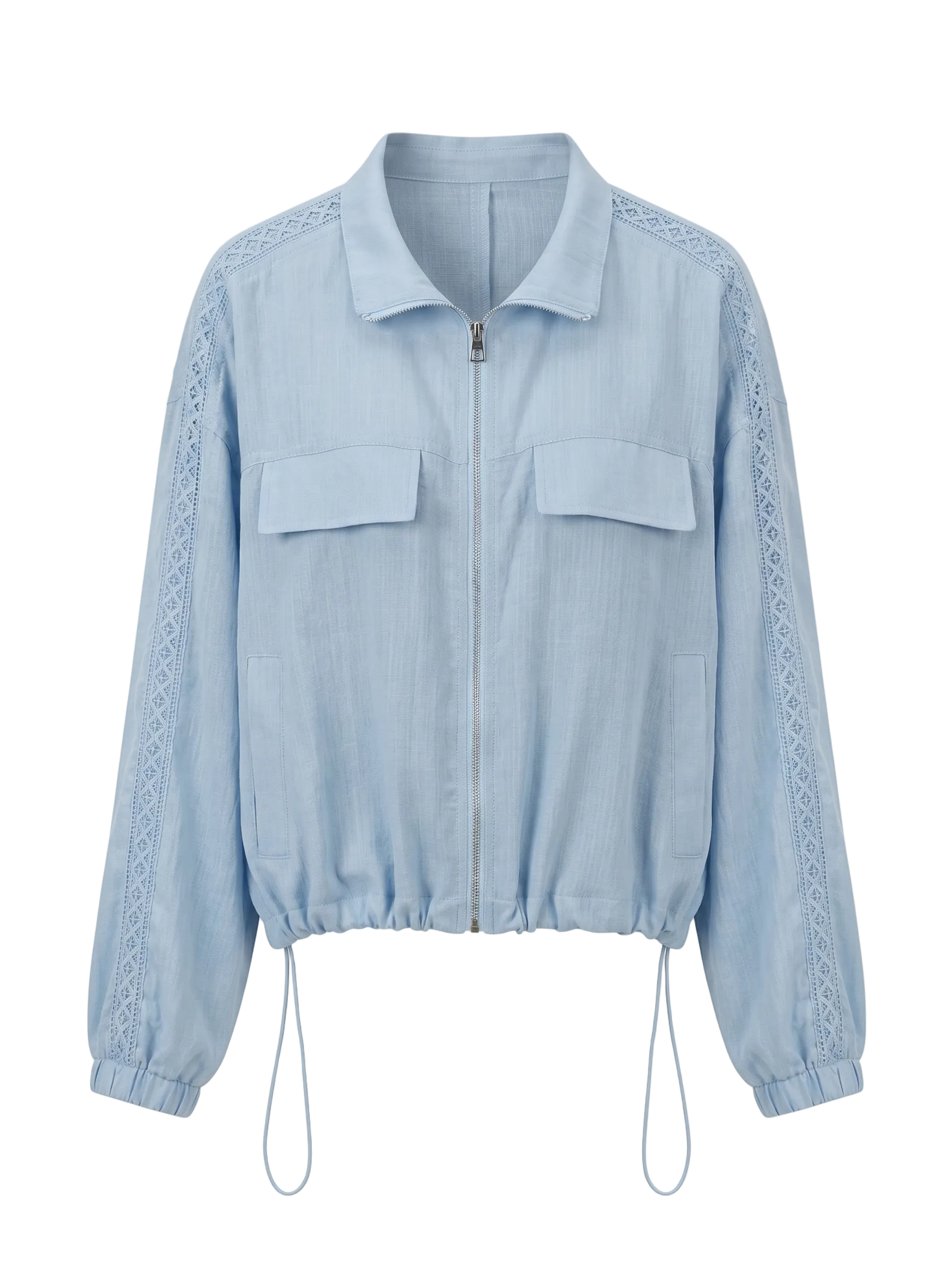 LINEN SHORT TRENCHCOAT 6676
