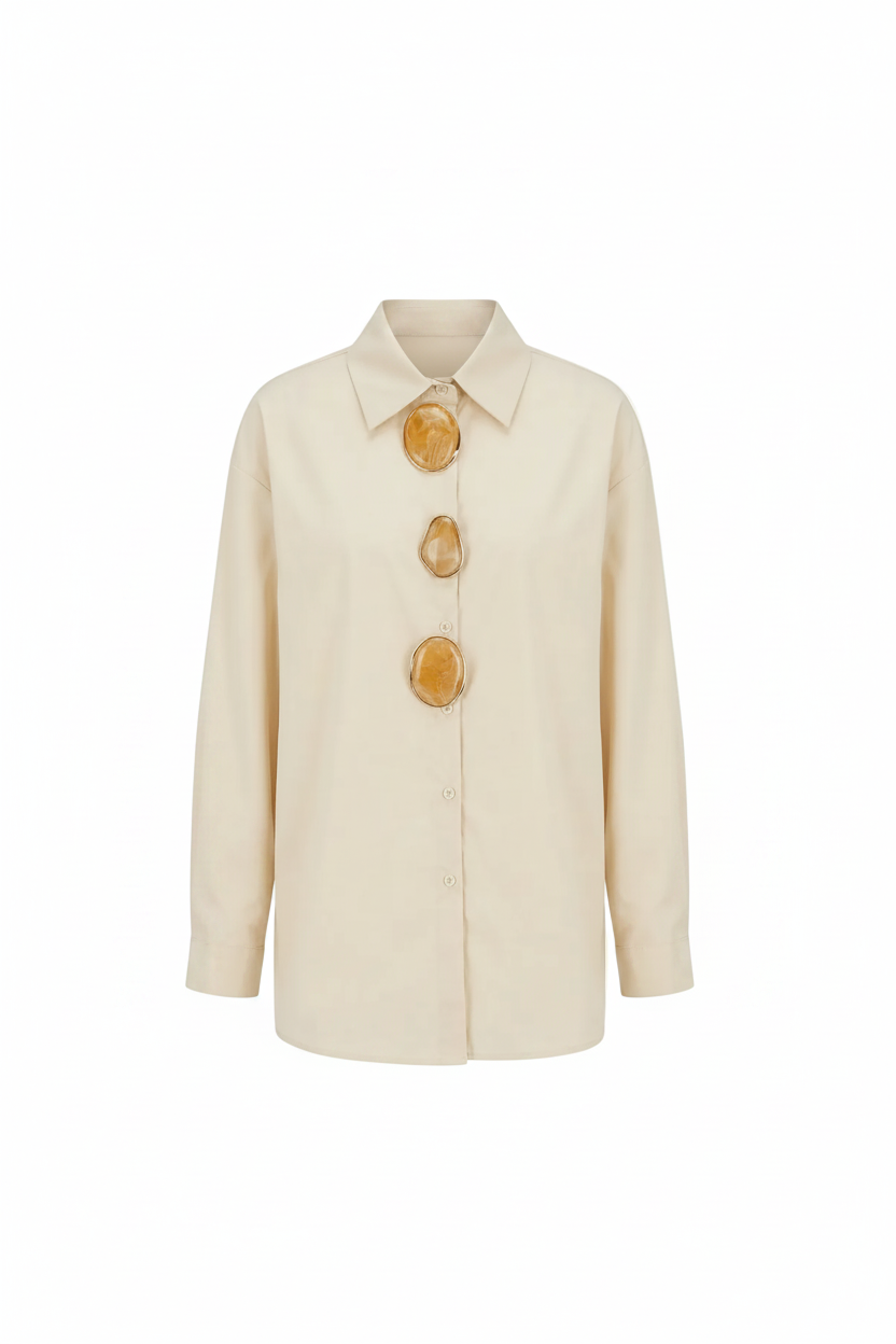 Basic  Shirt  with  Big  Stone  1077